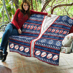 Roosters Rugby Christmas Quilt Aboriginal Seamless Cardigan Inspired