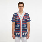 Roosters Rugby Christmas Scrub Top Aboriginal Seamless Cardigan Inspired