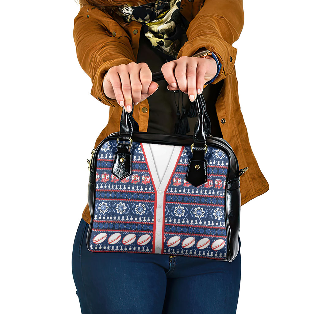 Roosters Rugby Christmas Shoulder Handbag Aboriginal Seamless Cardigan Inspired