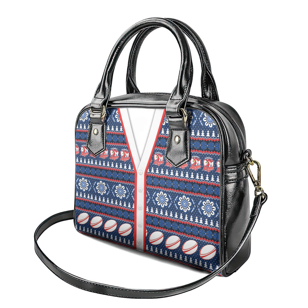 Roosters Rugby Christmas Shoulder Handbag Aboriginal Seamless Cardigan Inspired