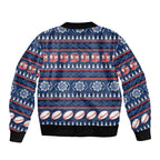 Roosters Rugby Christmas Sleeve Zip Bomber Jacket Aboriginal Seamless Cardigan Inspired