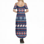 Roosters Rugby Christmas Summer Maxi Dress Aboriginal Seamless Cardigan Inspired