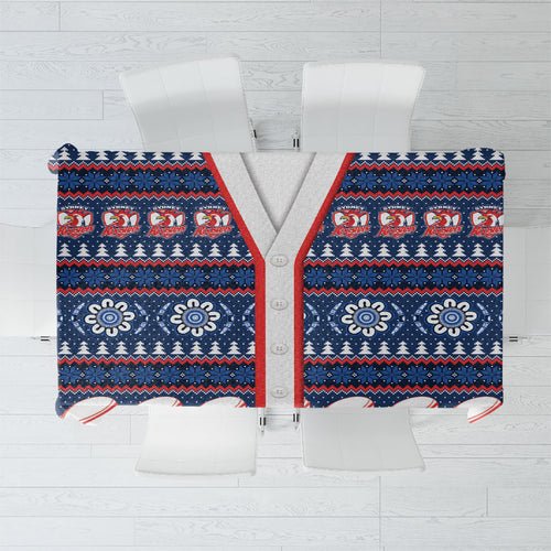 Roosters Rugby Christmas Tablecloth Aboriginal Seamless Cardigan Inspired