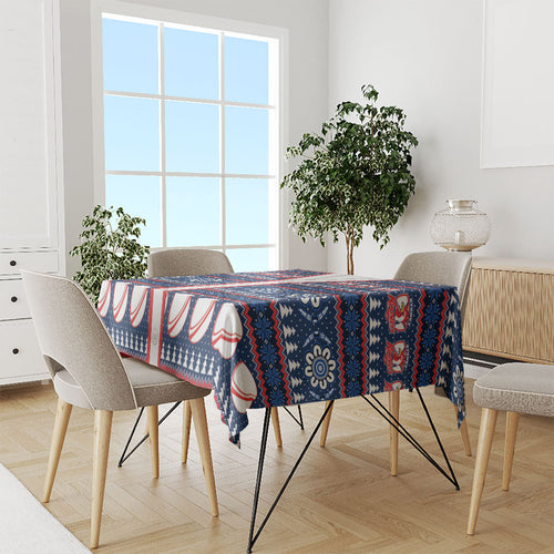 Roosters Rugby Christmas Tablecloth Aboriginal Seamless Cardigan Inspired