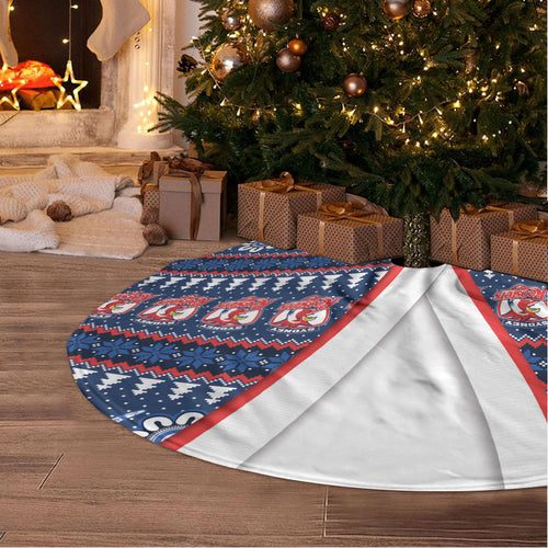 Roosters Rugby Christmas Tree Skirt Aboriginal Seamless Cardigan Inspired