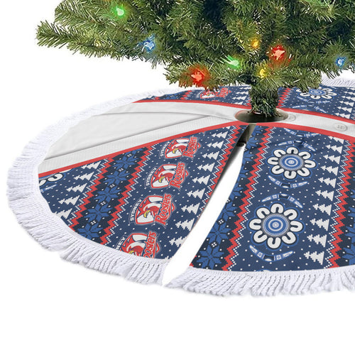 Roosters Rugby Christmas Tree Skirt Aboriginal Seamless Cardigan Inspired