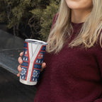 Roosters Rugby Christmas Tumbler Cup Aboriginal Seamless Cardigan Inspired