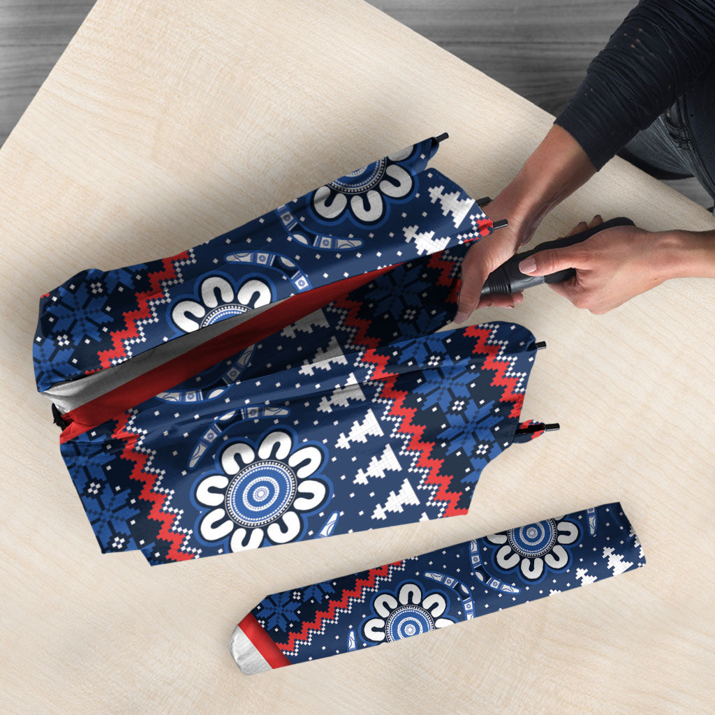 Roosters Rugby Christmas Umbrella Aboriginal Seamless Cardigan Inspired