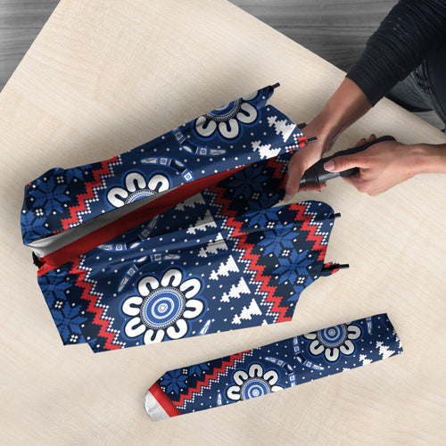 Roosters Rugby Christmas Umbrella Aboriginal Seamless Cardigan Inspired