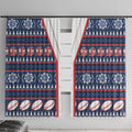 Roosters Rugby Christmas Window Curtain Aboriginal Seamless Cardigan Inspired