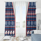 Roosters Rugby Christmas Window Curtain Aboriginal Seamless Cardigan Inspired
