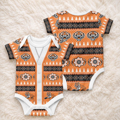 Tigers Rugby Christmas Baby Onesie Aboriginal Seamless Cardigan Inspired
