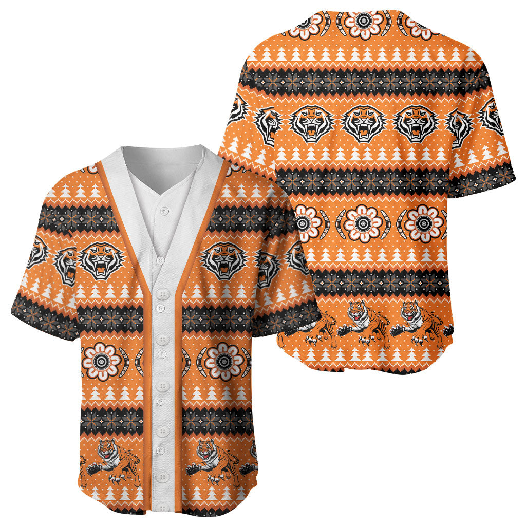 Tigers Rugby Christmas Baseball Jersey Aboriginal Seamless Cardigan Inspired