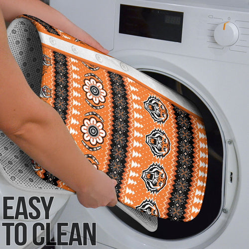 Tigers Rugby Christmas Bathroom Set Aboriginal Seamless Cardigan Inspired