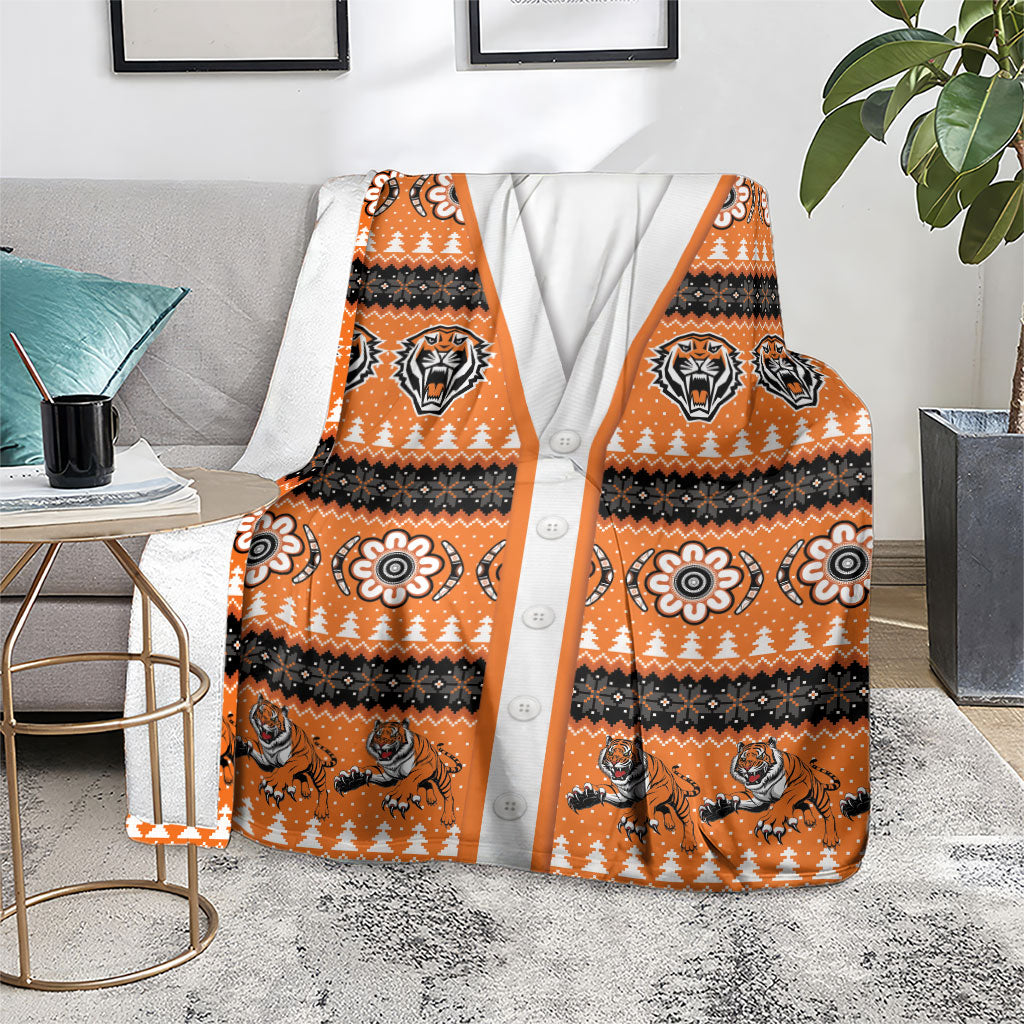 Tigers Rugby Christmas Blanket Aboriginal Seamless Cardigan Inspired