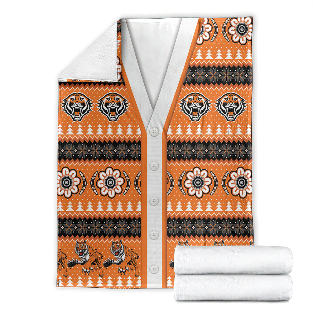Tigers Rugby Christmas Blanket Aboriginal Seamless Cardigan Inspired