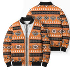Tigers Rugby Christmas Bomber Puffer Jacket Aboriginal Seamless Cardigan Inspired