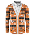 Tigers Rugby Christmas Button Sweatshirt Aboriginal Seamless Cardigan Inspired