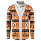 Tigers Rugby Christmas Button Sweatshirt Aboriginal Seamless Cardigan Inspired
