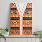 Tigers Rugby Christmas Canvas Wall Art Aboriginal Seamless Cardigan Inspired