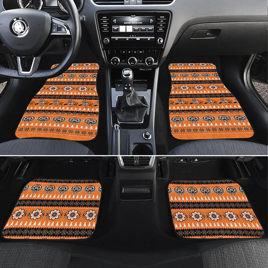 Tigers Rugby Christmas Car Mats Aboriginal Seamless Cardigan Inspired