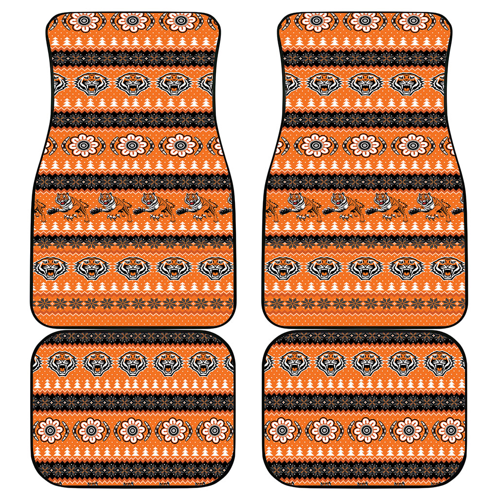 Tigers Rugby Christmas Car Mats Aboriginal Seamless Cardigan Inspired