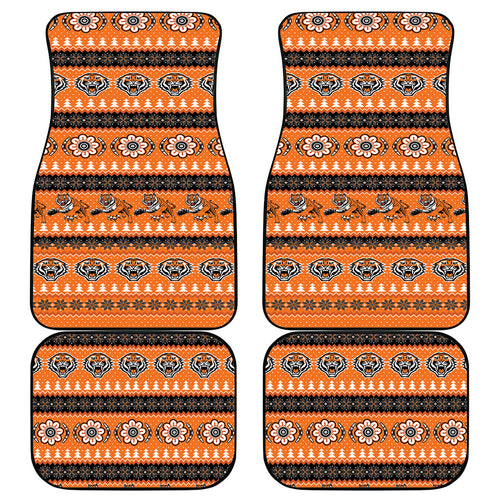 Tigers Rugby Christmas Car Mats Aboriginal Seamless Cardigan Inspired