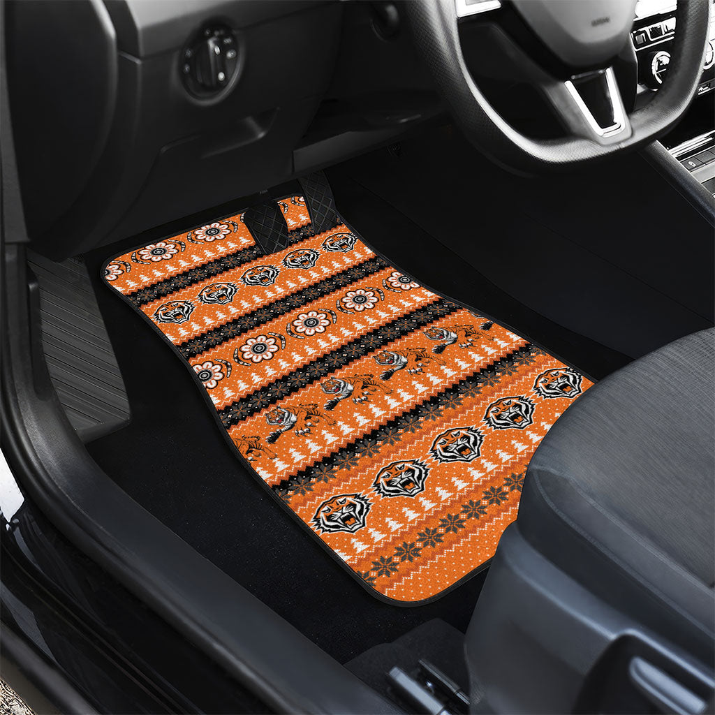 Tigers Rugby Christmas Car Mats Aboriginal Seamless Cardigan Inspired