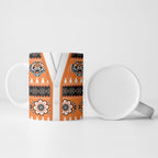 Tigers Rugby Christmas Ceramic Mug Aboriginal Seamless Cardigan Inspired