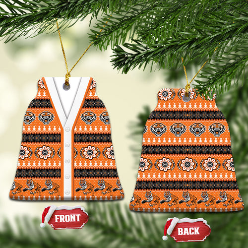 Tigers Rugby Christmas Ceramic Ornament Aboriginal Seamless Cardigan Inspired