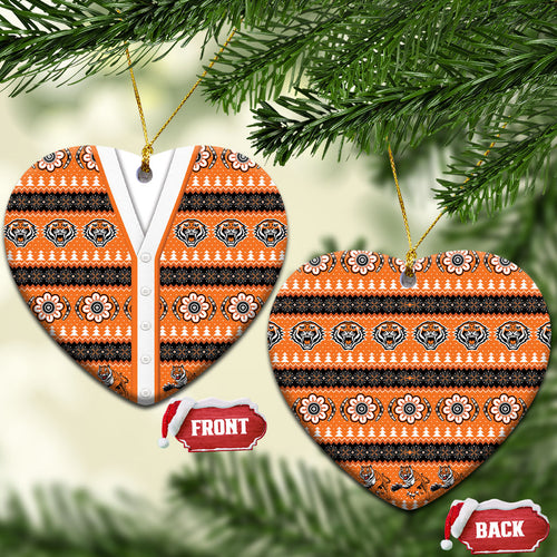 Tigers Rugby Christmas Ceramic Ornament Aboriginal Seamless Cardigan Inspired
