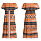 Tigers Rugby Christmas Couples Matching Off Shoulder Maxi Dress and Hawaiian Shirt Aboriginal Seamless Cardigan Inspired