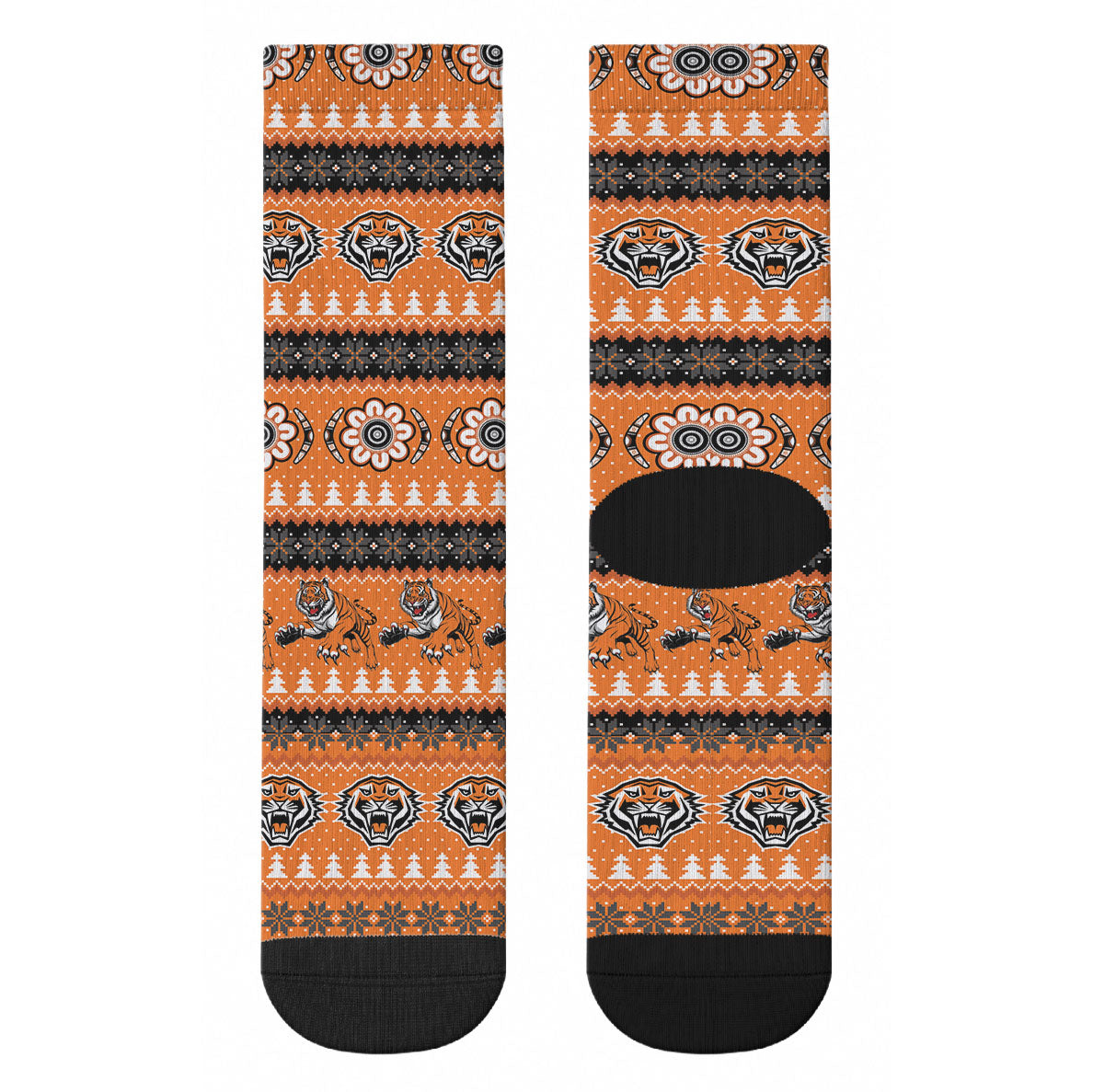 Tigers Rugby Christmas Crew Socks Aboriginal Seamless Cardigan Inspired