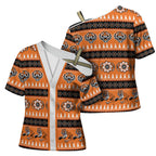 Tigers Rugby Christmas Cross Shoulder Shirt Aboriginal Seamless Cardigan Inspired