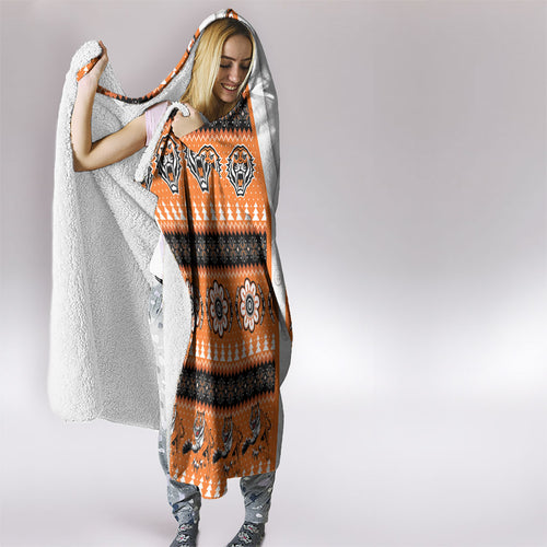 Tigers Rugby Christmas Hooded Blanket Aboriginal Seamless Cardigan Inspired
