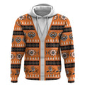 Tigers Rugby Christmas Hoodie Aboriginal Seamless Cardigan Inspired