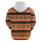 Tigers Rugby Christmas Hoodie Aboriginal Seamless Cardigan Inspired