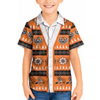 Tigers Rugby Christmas Kid Hawaiian Shirt Aboriginal Seamless Cardigan Inspired