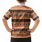 Tigers Rugby Christmas Kid Hawaiian Shirt Aboriginal Seamless Cardigan Inspired