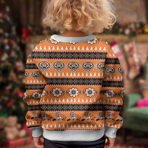 Tigers Rugby Christmas Kid Ugly Christmas Sweater Aboriginal Seamless Cardigan Inspired