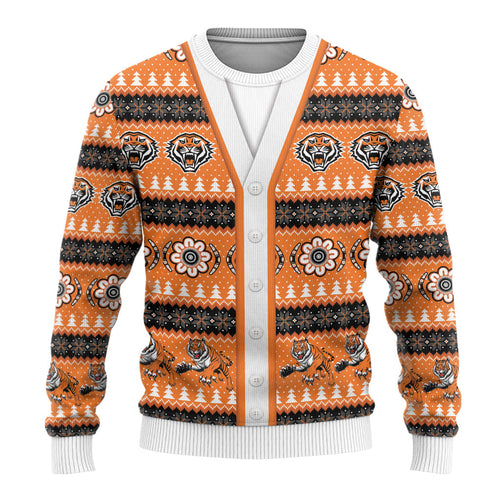 Tigers Rugby Christmas Ugly Christmas Sweater Aboriginal Seamless Cardigan Inspired