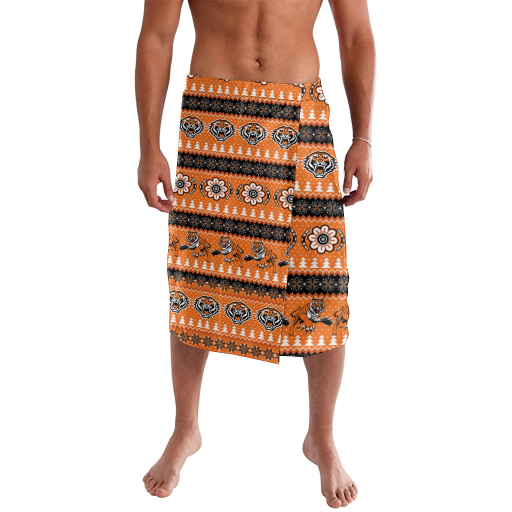 Tigers Rugby Christmas Lavalava Aboriginal Seamless Cardigan Inspired