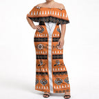 Tigers Rugby Christmas Off Shoulder Maxi Dress Aboriginal Seamless Cardigan Inspired