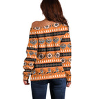 Tigers Rugby Christmas Off Shoulder Sweater Aboriginal Seamless Cardigan Inspired