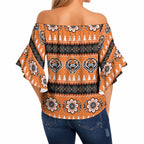 Tigers Rugby Christmas Off Shoulder Wrap Waist Top Aboriginal Seamless Cardigan Inspired