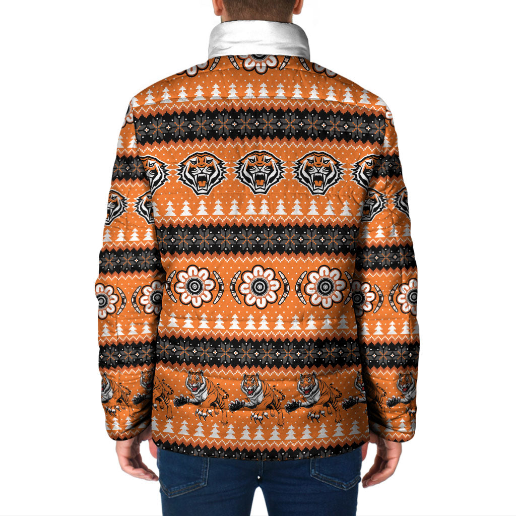 Tigers Rugby Christmas Padded Jacket Aboriginal Seamless Cardigan Inspired