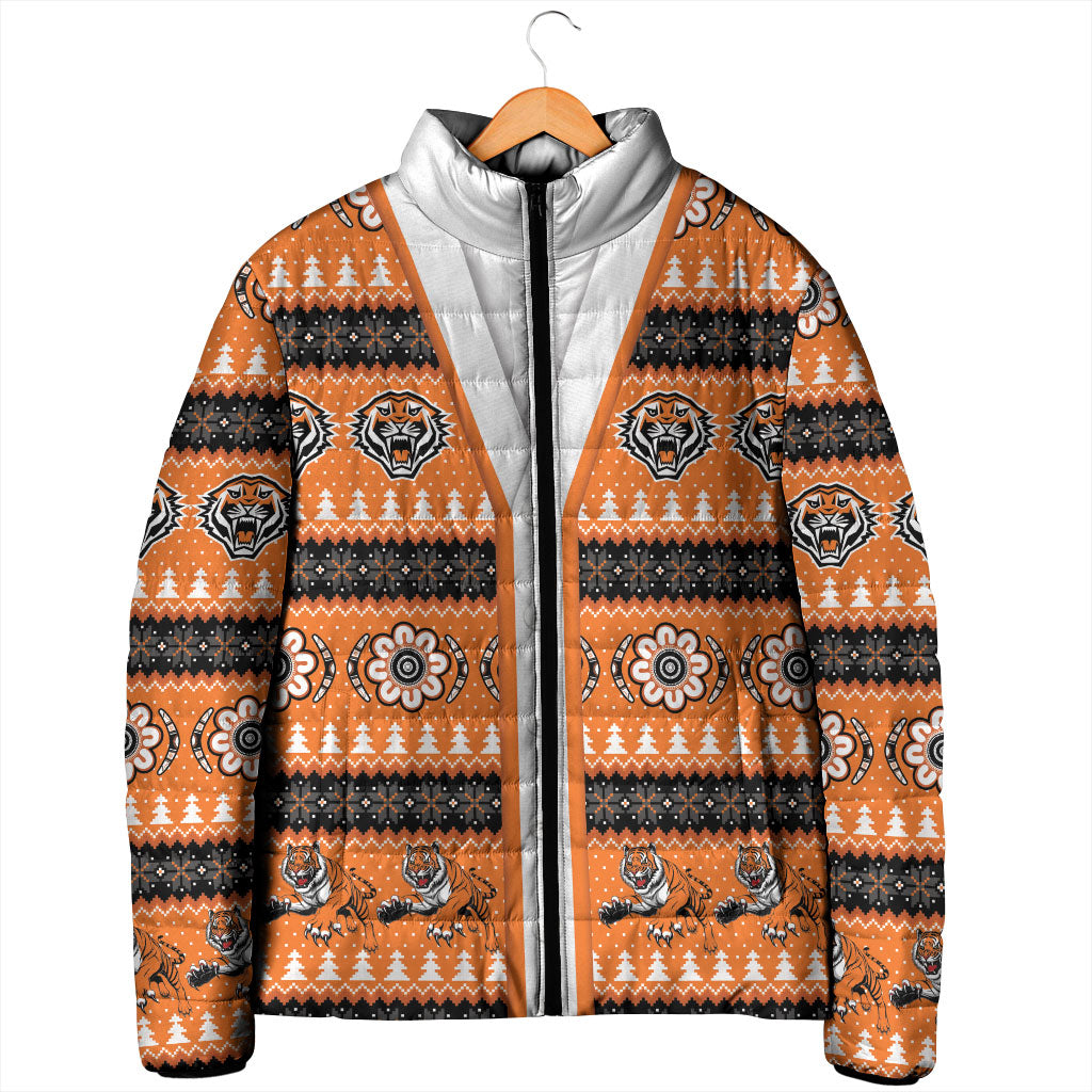 Tigers Rugby Christmas Padded Jacket Aboriginal Seamless Cardigan Inspired