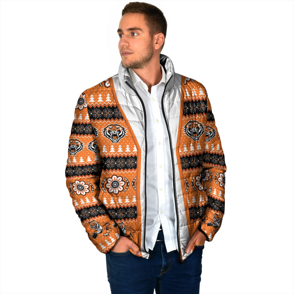 Tigers Rugby Christmas Padded Jacket Aboriginal Seamless Cardigan Inspired