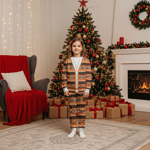 Tigers Rugby Christmas Pajama Set Aboriginal Seamless Cardigan Inspired