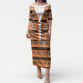 Tigers Rugby Christmas Puletasi Aboriginal Seamless Cardigan Inspired